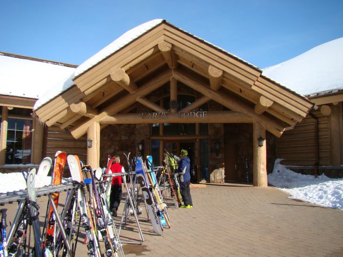 Ski Racks at the Snowbasin