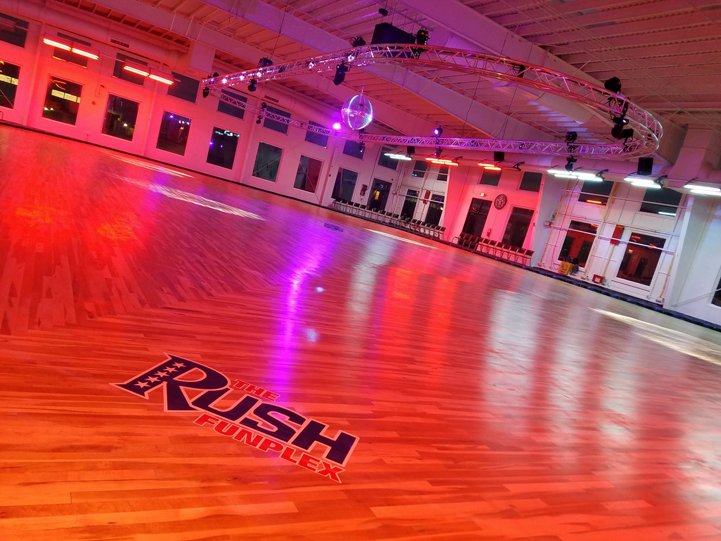 Roller Skating rink at The Rush Funplex in Davis County