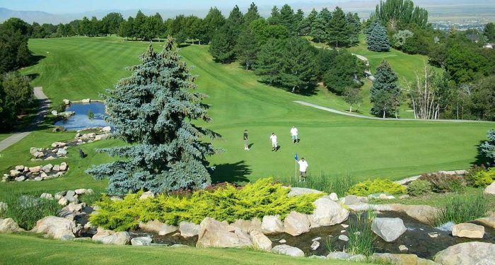 Golfers on the Green at Davis County Utah