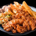 Delicious Chicken Fries and Slaw at the Sticky Bird