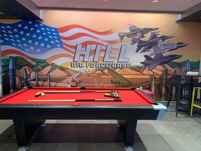 Pool Table area at Tru by Hilton