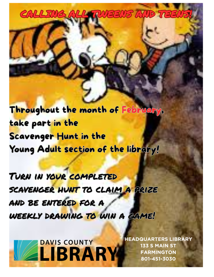 Feb2 14 Farmington Library scavenger Hunt