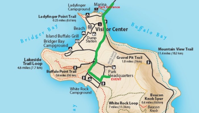Map from Entrance PUSH 3